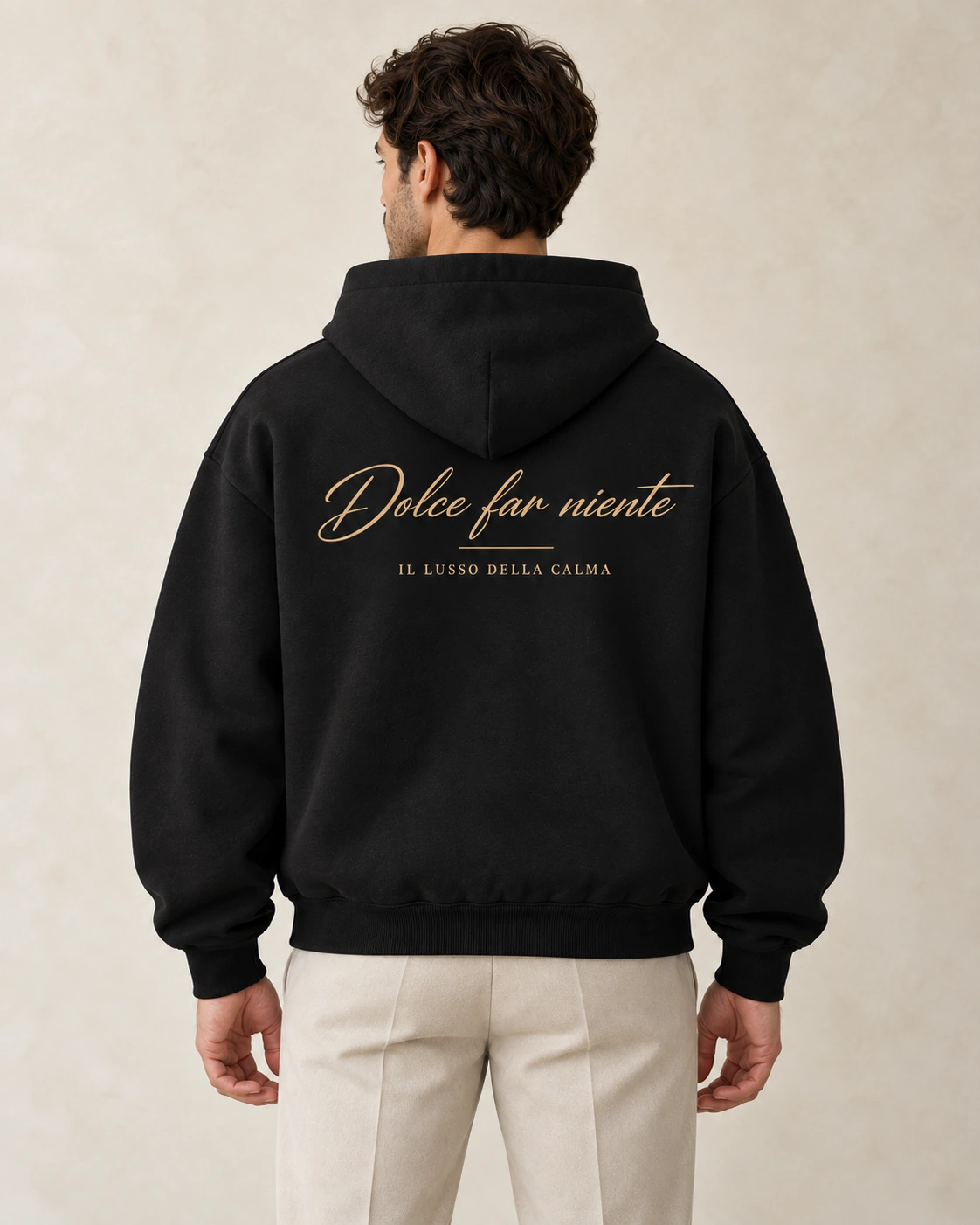 Boxy Zip Hoodie — Black — 2